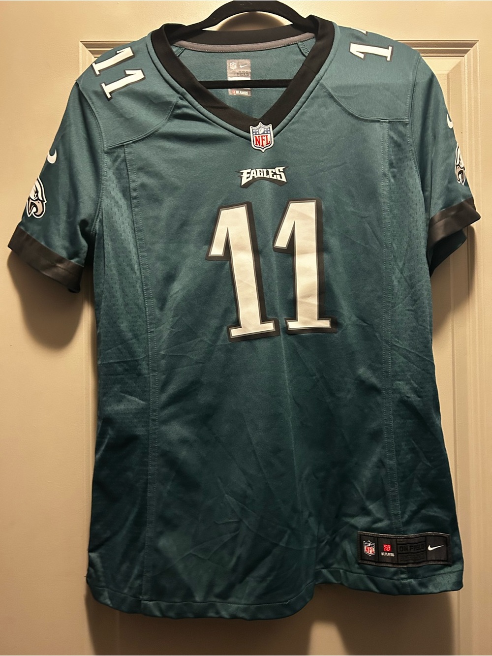 NFL Philadelphia Eagles #11 Teal Women’s Game Jersey